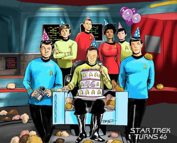 cartoon star trek