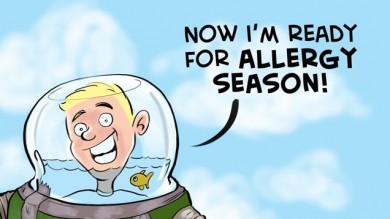 Fall Allergy Season Begins Cartoon