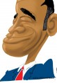 President Obama Single Line Caricature