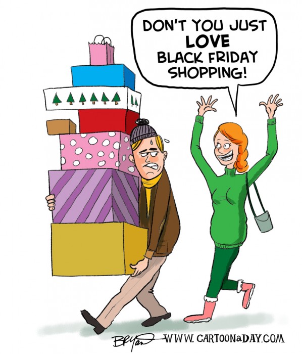 I Love Black Friday Shopping! ❤ Cartoon « Cartoon A Day