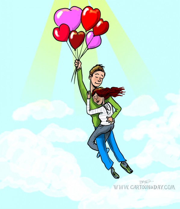 Heart Shaped Balloon Love Story ❤ Cartoon « Cartoon A Day