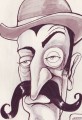 Handlebar Moustache Poker Player Sketchbook