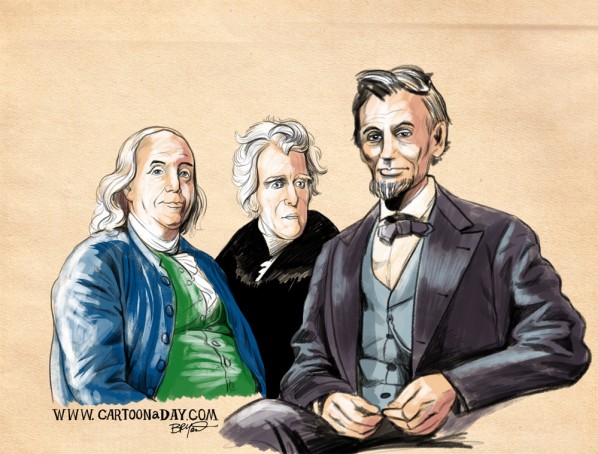 Us-History-Benfranklin-jackson-lincoln