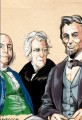 Ben Franklin, Andrew Jackson and Abe Lincoln