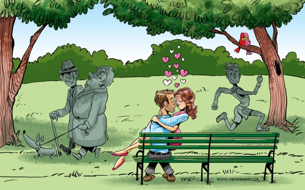 love-park-bench-cartoon-desktop