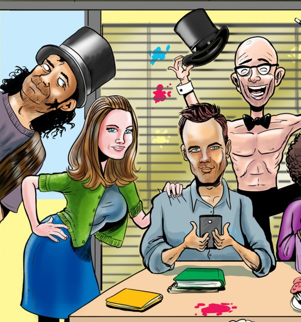 Cartoon Cast of TVs Community