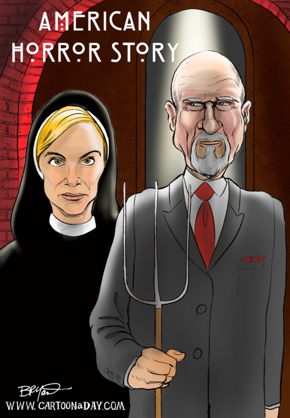 American Horror Story American Gothic Parody ❤ Cartoon « Cartoon A Day American Horror Story American Gothic Parody ❤ Cartoon « Cartoon A Day