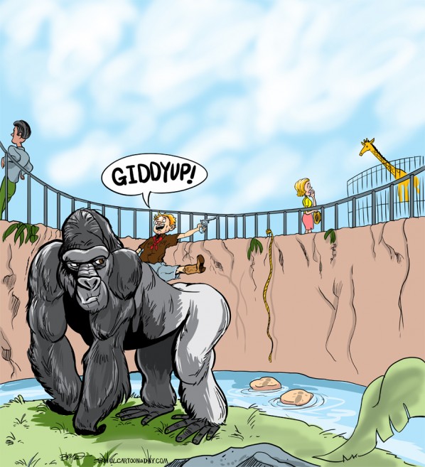 zoo-gorilla-cartoon