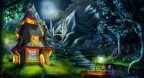 Fantasy illustration-Merlin’s Cabin in Woods