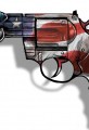 Gun Control Cartoon- Knotted Patriotic Revolver