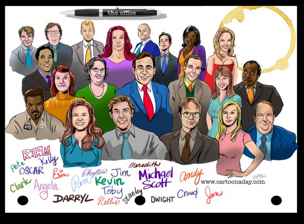 Office-cast-caricature-1