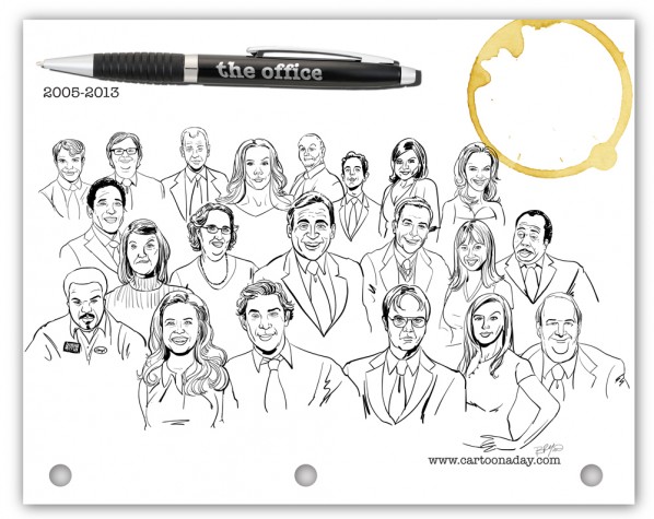 Office-cast-cartoon