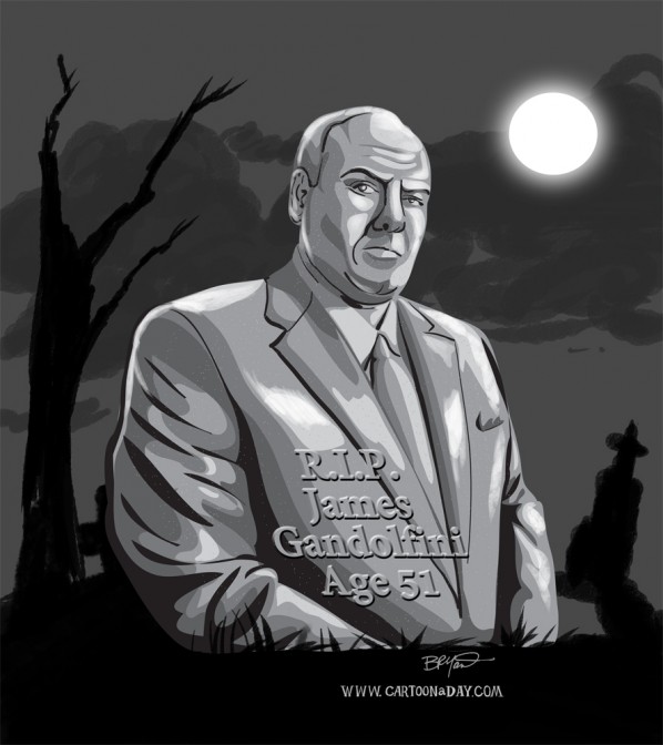 James-Gandolfini-dies-51-cartoon