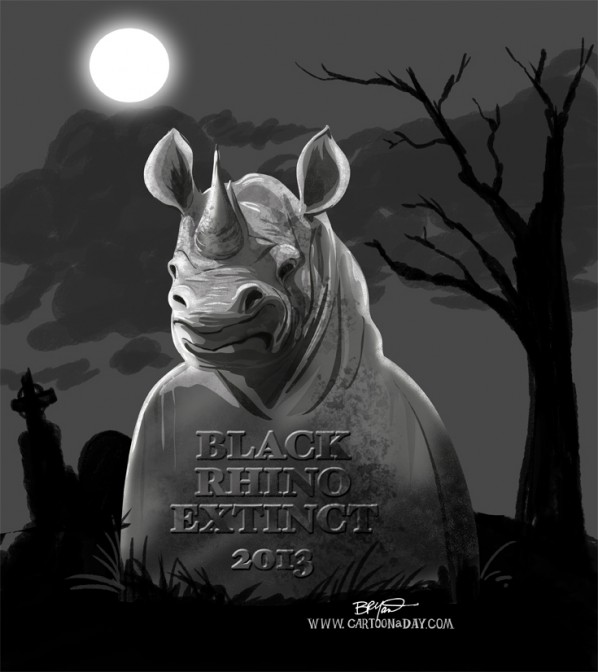 Black Rhinos Now Extinct