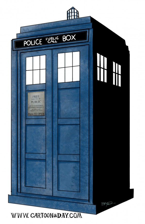 50 Years of Doctor Who Caricature Cartoon