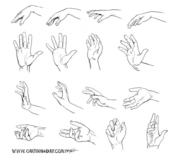 Hand Drawing A Cartoon Of Something
