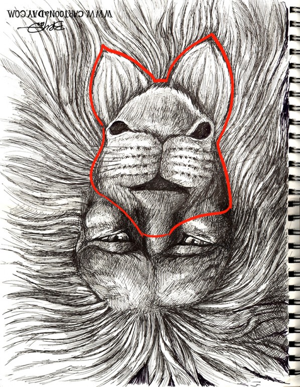 sketchbook-lion-rabbit-upside-down