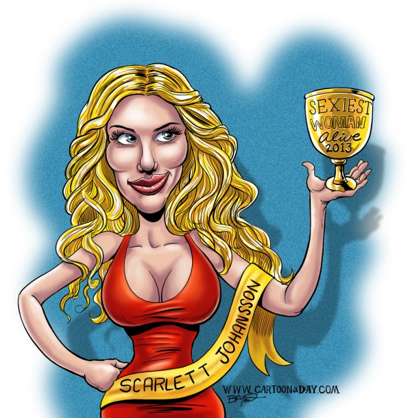 Scarlett Johansson Porn Cartoon - Scarlett Johansson Caricature Cartoon â¤ Cartoon Â« Cartoon A Day