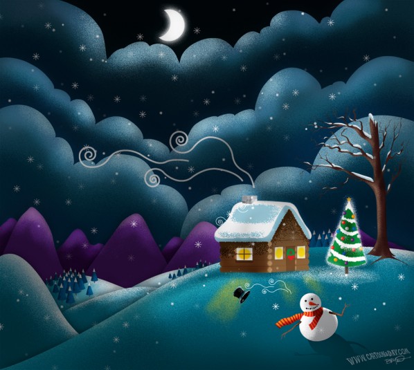 christmas-scene-cute-snowman-alt-dark