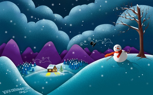 christmas-scene-cute-snowman-desktop1