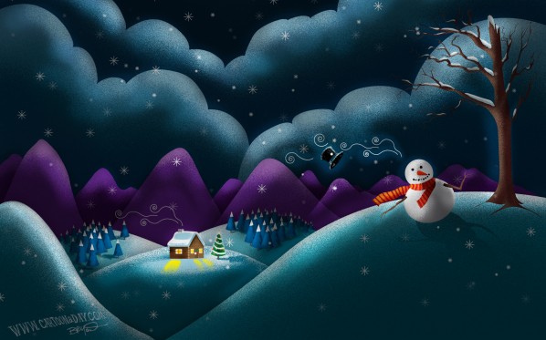 christmas-scene-cute-snowman-desktop2