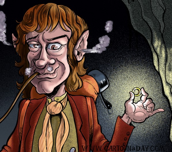 Martin Freeman as Bilbo Baggins Caricature