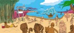 Hawaii Island Paradise Cartoon Update