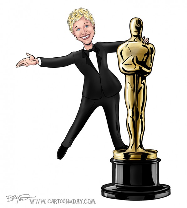 Ellen to Host 86th Academy Awards ❤ Cartoon « Cartoon A Day Ellen to Host 86th Academy Awards ❤ Cartoon « Cartoon A Day