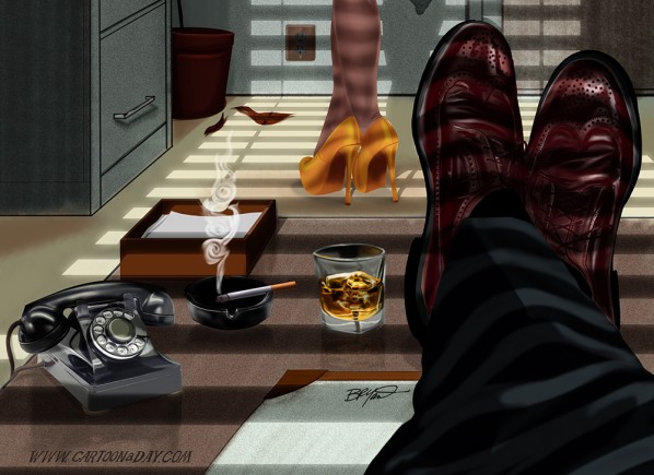 Sexy Secretary Pinup Office