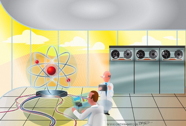 Quantum Computer Illustration