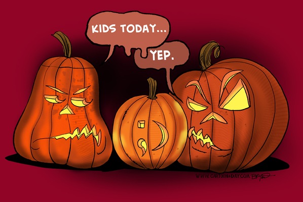 Funny Halloween Pumpkin « Cartoon A Day