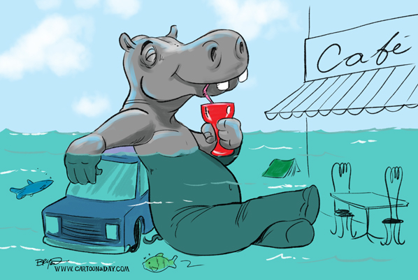zoo-animals-loose-hippo-cartoon-598