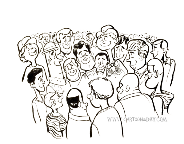 Cartoon Crowd of Circled Men ❤ Cartoon « Cartoon A Day Cartoon Crowd of Circled Men ❤ Cartoon « Cartoon A Day
