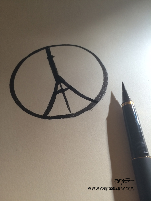 Paris-tragedy-peace-symbol-sketch-598