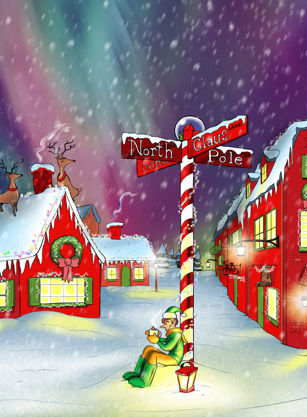 Santa’s Workshop North Pole Elves Cartoon Cartoon