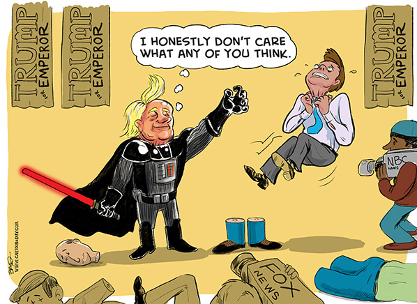 Image result for trump and star wars cartoon