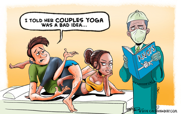 National Yoga Day Cartoon Cartoon A Day