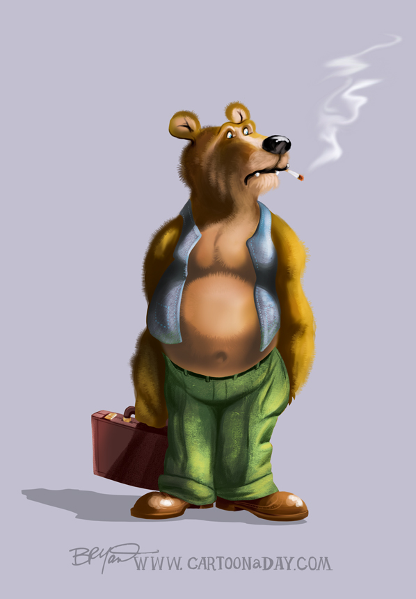 bear-smoking-cartoon-598