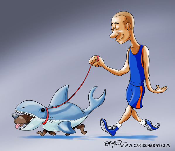 Funny Shark Week Dog Walking ❤ Cartoon « Cartoon A Day Funny Shark Week Dog Walking ❤ Cartoon « Cartoon A Day