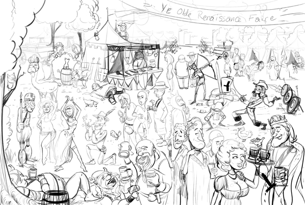 Renaissance Faire Mega Cartoon Poster Draft ❤ Cartoon « Cartoon A Day Renaissance Faire Mega Cartoon Poster Draft ❤ Cartoon « Cartoon A Day