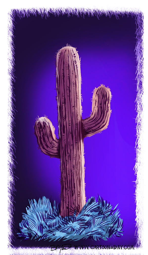 sunset-cactus-cartoon-598