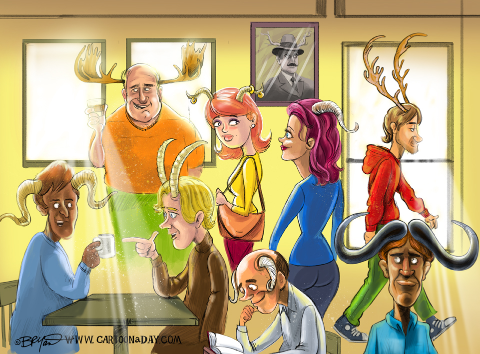 Humans-with-antlers-cartoon-72