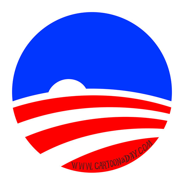 Obama-logo-setting-sun