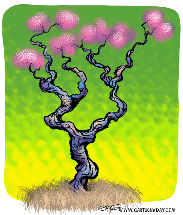 Twiggy-tree-pink-cotton-598