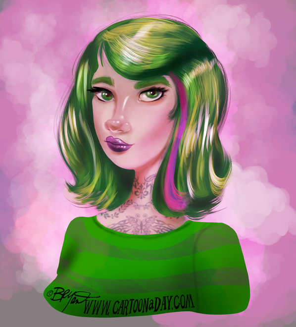 green-haired-girl-digital-painting-598