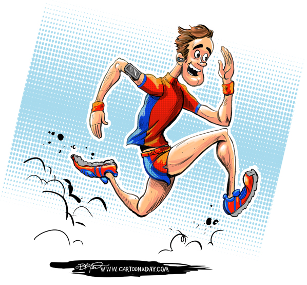 Cartoon Running Man Exercise ❤ Cartoon « Cartoon A Day
