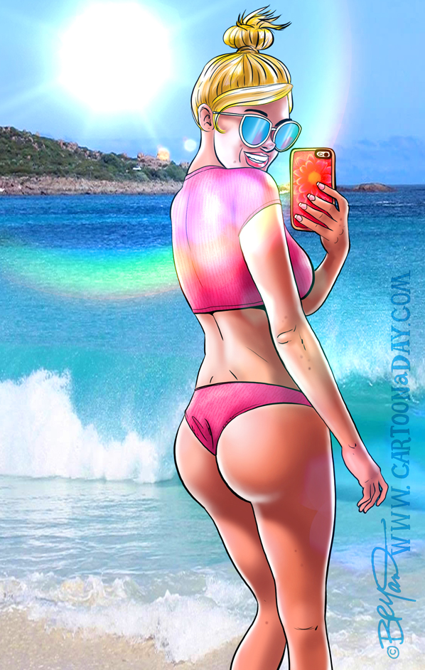 Sexy-ass-hottie-beach-selfie-598-2