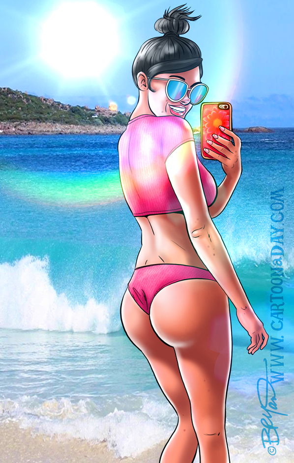 Sexy-ass-hottie-beach-selfie-brunette-598-3