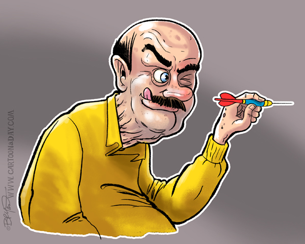 Old Man throwing darts ❤ Cartoon « Cartoon A Day Old Man throwing darts ❤ Cartoon « Cartoon A Day