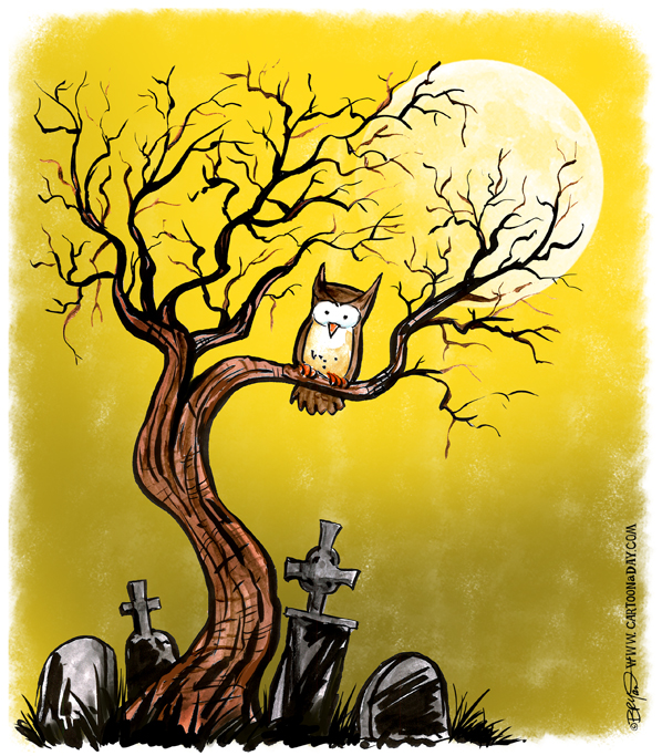 Halloween-twiggy-tree-owl-moon-598